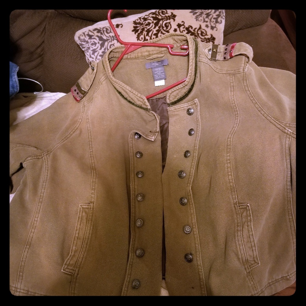Redoute military style olive green jacket